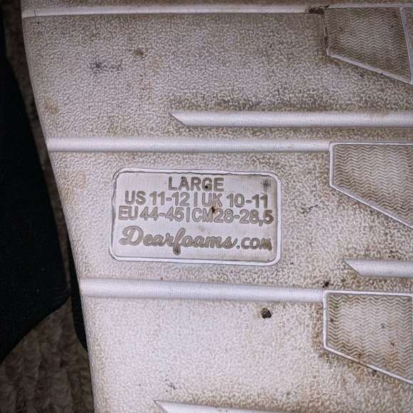 Men’s Size 11/12 Black Mesh House Slippers - Picture 9 of 12